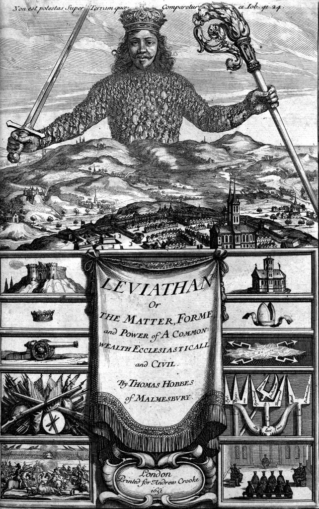 上图:英国政治哲学家托马斯·霍布斯(Thomas Hobbes)于1651年出版的《利维坦》(Leviathan)封面,上方用拉丁文写着:「在地上没有像它造的那样,无所惧怕」(伯四十一33),下方两侧分别代表了政治和宗教的力量。「利维坦」是旧约中的怪兽「鳄鱼」(伯四十一1)的音译,在本书中比喻强势的国家。该书分为四部分:论人、论共同体、论基督徒共同体、论黑暗王国,系统阐述了国家学说,探讨了社会的结构,其中的人性论、社会契约论、以及国家的本质和作用等思想,成为现代西方政治哲学的基础。 圣经赋予政府的职责不是包办一切,而是「秉公行义」(代上十八14;代下九8),使百姓「可以敬虔、端正、平安无事地度日」(提前二2)。因此,君王、祭司、先知和审判官只是被赋予有限资源的「小政府」,以便让神的百姓可以自由地为个人的本分在神面前作出明智的选择,并且自己为选择的后果负责。但是,当人民不相信神、不相信永恒的时候,唯一的盼望只在地上、就在今生。因此,人不再是基督身体里不可或缺的肢体,而是利维坦巨人身上的一个细胞,为了巨人的健康、每个细胞都是可以牺牲的。因此,「大政府 Big government」将集中资源、包办一切,相信少数最聪明的人更有智慧拯救世界,相信少数最高尚的更有资格为民作主,相信目的可以使手段正义(The end justifies the means),相信社会可以不断进步、世界在不断牺牲之后可以变得更加美好。在历史上,大政府常常在基建、抗灾和战争方面比小政府更有效率,而更多的时候却是大胆假设、暴力推行,让人用自由交换利益、越来越倚赖政府。同时,为了解决世人都自以为「如神能知道善恶」(创三5)的天性,大政府必然要用各种形式的假先知来实施思想控制,最终是用撒但的思想来实现巴别塔式的统一,世人一起「拜那龙——因为牠将自己的权柄给了兽,也拜兽」(启十三4)。因此,大政府实际上就是敌基督模仿基督的统治,用地上的冒牌天国来代替神的国。进入二十一世纪以后,随着生产过剩、资本全球化、福利社会、数字支付、大数据、人工智能、网络技术的发展,世界上已经形成了一个巨大的「资本+科技+媒体+娱乐+教育+政治」的人本主义联合体,使控制全球的利维坦式大政府日益成为可能。
